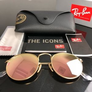 ☀️New Authentic Pink Ray-Ban Round Sunglasses ☀️